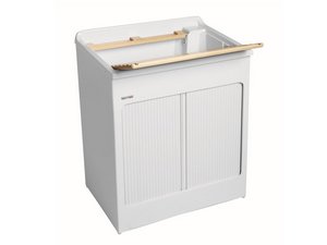 Lavacril Max 75X50 White with Shutter Sliding Door